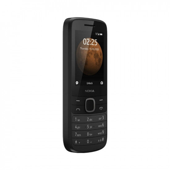 Nokia 225 4G Dual SIM Feature Phone with Long Battery Life Camera Multiplayer Games and Premium Finish  Black Colour