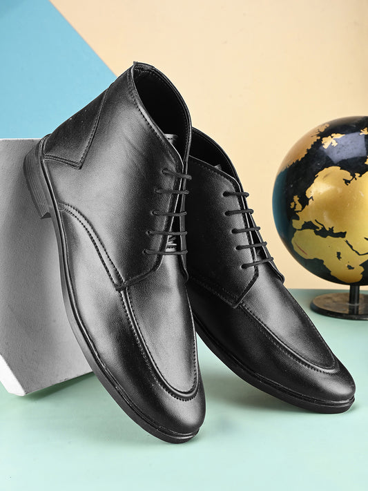 Woakers Mens Comfort Shoes  HR-FORMAL-BLK