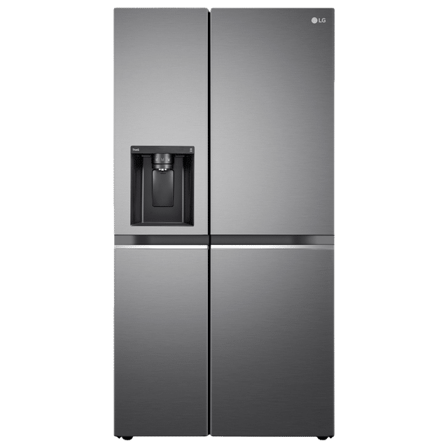 LG 630L Side-by-Side Refrigerator Water  Ice Dispenser Shiny Steel