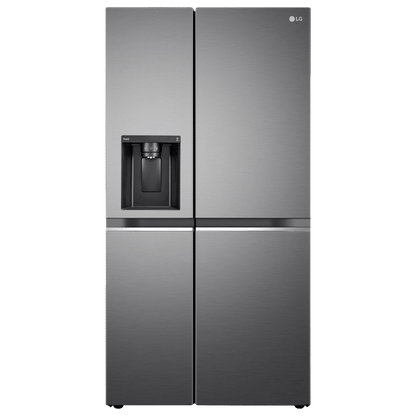 LG 630L Side-by-Side Refrigerator Water  Ice Dispenser Shiny Steel