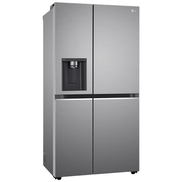 LG 630L Side-by-Side Refrigerator Water  Ice Dispenser Shiny Steel