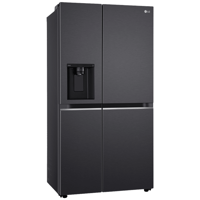 LG 630 Litres 3 Star Frost Free Side by Side Refrigerator with Multi Air Flow GL-L257CMC3.DMCZEBN Matt Black