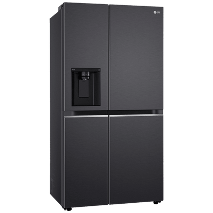 LG 630 Litres 3 Star Frost Free Side by Side Refrigerator with Multi Air Flow GL-L257CMC3.DMCZEBN Matt Black