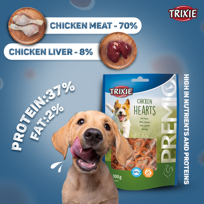 Trixie Premio Chicken Hearts Dog Treats