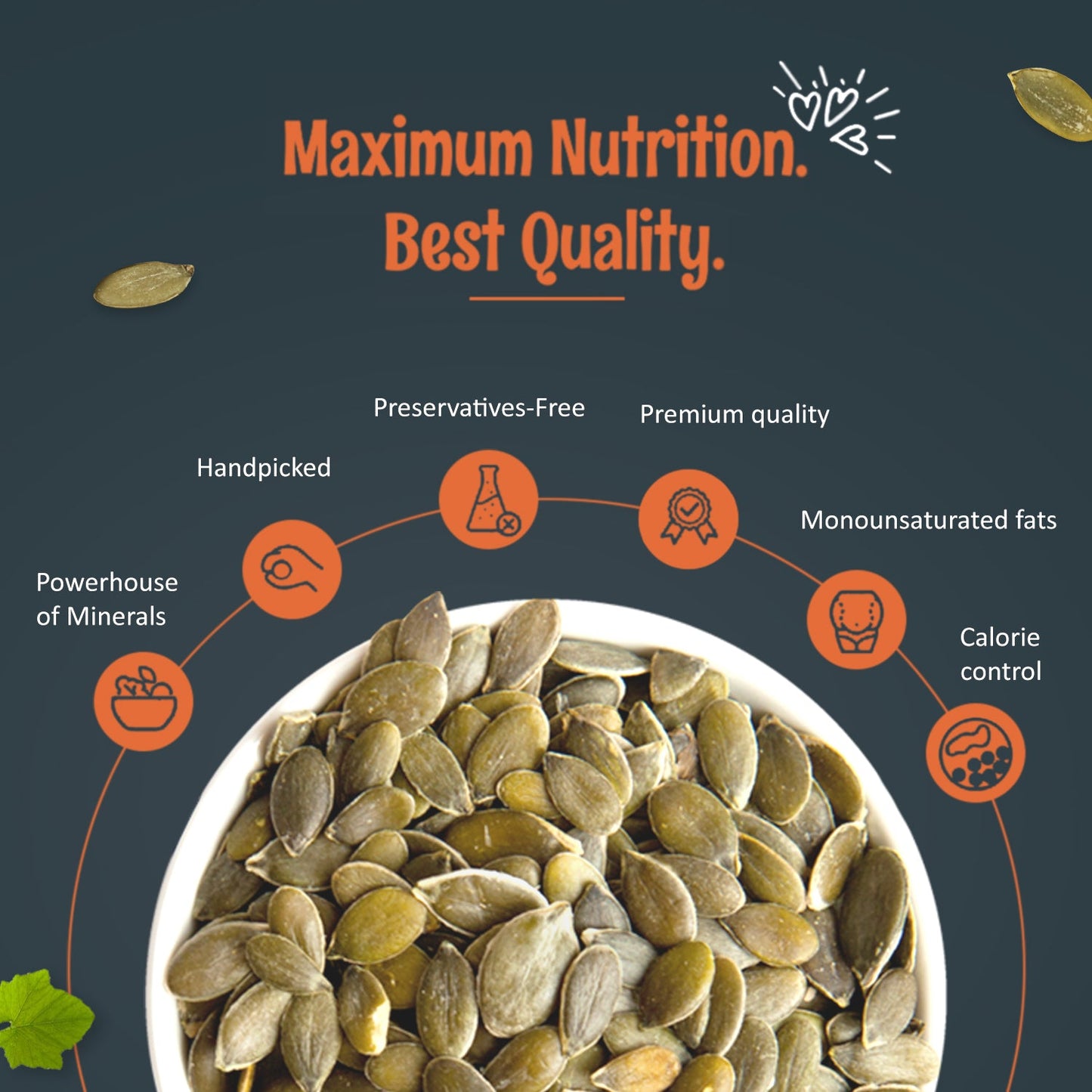 Organic Raw Pumpkin Seeds 500g