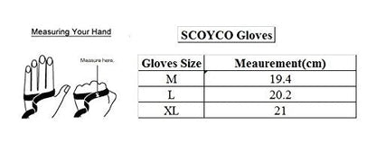 MOTOCRAZE Scoyco MC23 Motorcycle Full-Finger Gloves Sporty Full-Finger Anti-Slip Motorcycle Gloves for SCOYCO