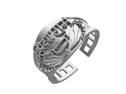 Siya Ram Sterling Silver Wrap Ring for Men  Women