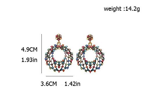 Yellow Chimes Earrings for Women and Girls  Fashion Multicolor Stone and Beads Studded Drop  Gold Plated Bohemian Beads Western Drop Earrings  Accessories Jewellery for Women  Birthday Gift for Girls and Women Anniversary Gift for Wife