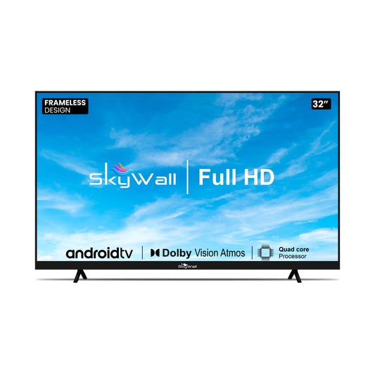 SkyWall 80 cm 32 inches Full HD Smart Android LED TV 32SWRR Pro Frameless Edition Dolby Audio