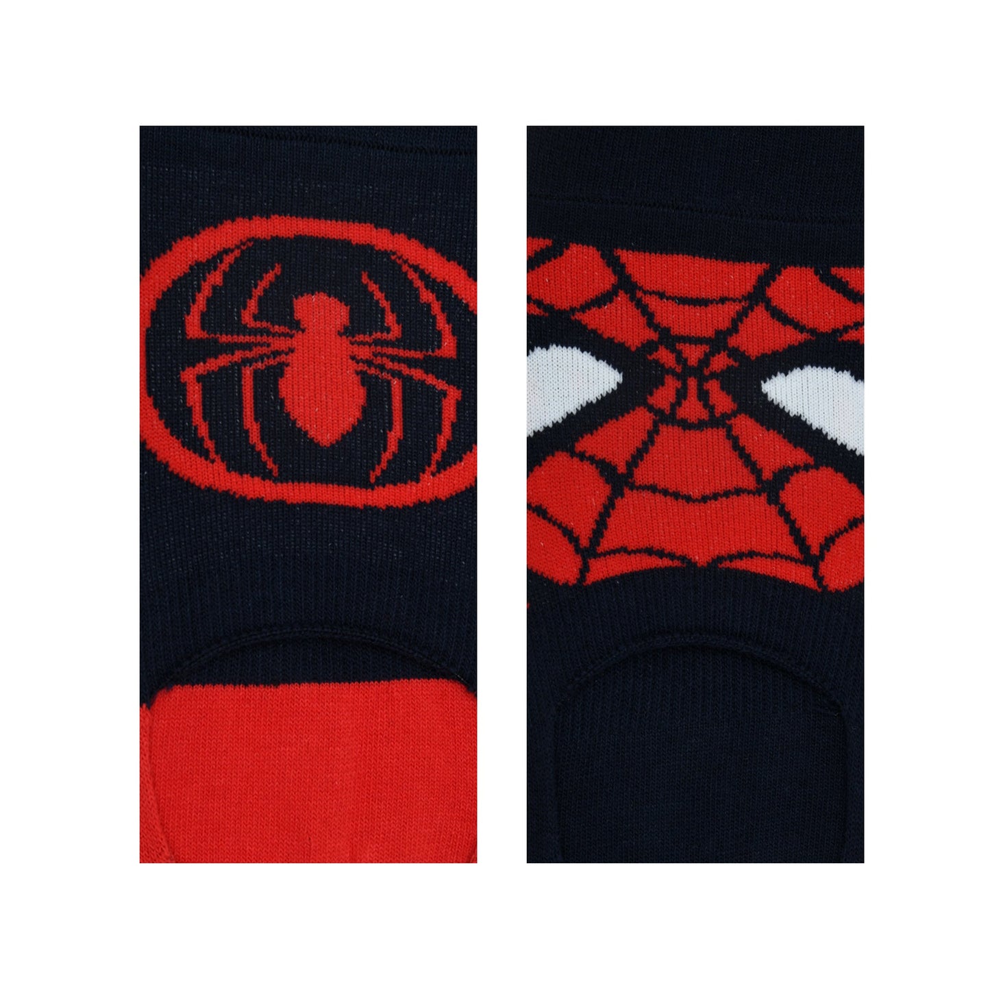 Balenzia x Marvel The Amazing Spider-Man LoaferInvisible socks for Men Pack of 2 Pairs1UFree Size RedBlue