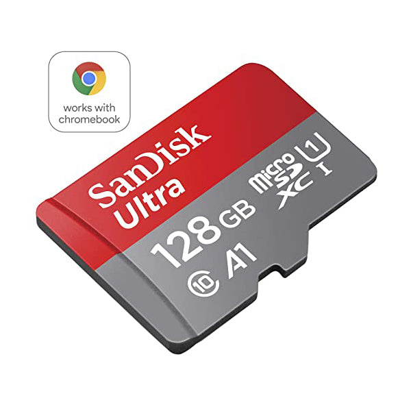 SanDisk Ultra 128 GB MicroSDXC Class 10 100MBs Memory Card  With Adapter