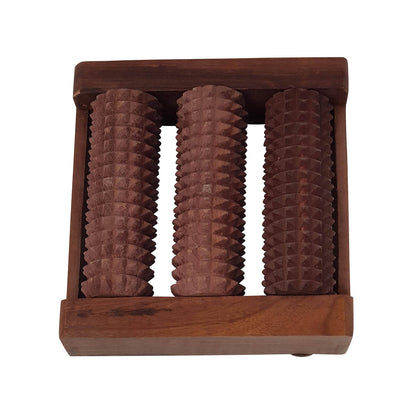 3 Row Wooden Feet Massager