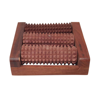 3 Row Wooden Feet Massager