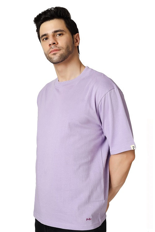 Drop Shoulder Crew Neck Tee High Rib Collar - Made in BCI Cotton