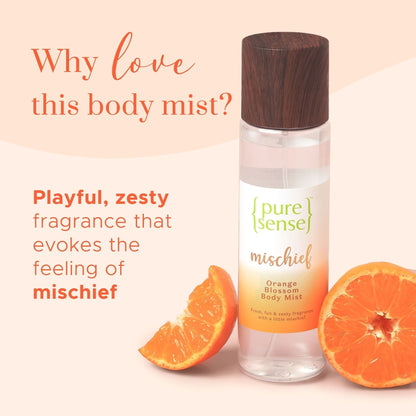 Mischief Orange Blossom Body Mist  From the makers of Parachute Advansed  150ml