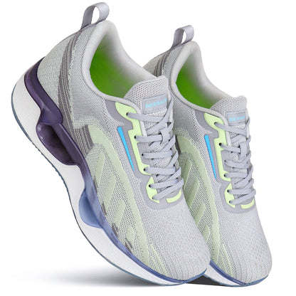 Bersache Lightweight Sports Running Shoes For Men Grey-9061