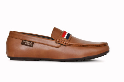 Striped Moccasins for Men  Tan