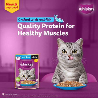 Whiskas Tuna in Jelly Meal Adult Cat Wet Food