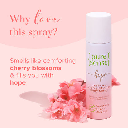 Hope Japanese Cherry Blossom Body Spray  Paraben  Sulphate Free  From the makers of Parachute Advansed  150ml