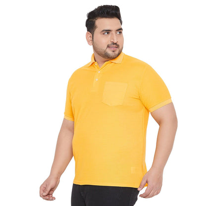 Men Plus Size Bbsie-Y Solid Polo Tshirt