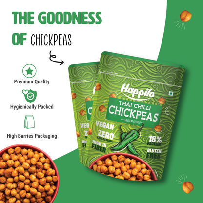 Happilo Premium Super Snack Thai Chili Chickpeas 110g Crunchy and Delicious Super Healthy