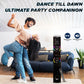 GIZMORE ST9000 100W DJ Tower Speaker  Digital LED Display  RGB Lights  Wireless MIC  Volume  Bass Control  Karaoke and Party Speaker with Multiple Connectivity