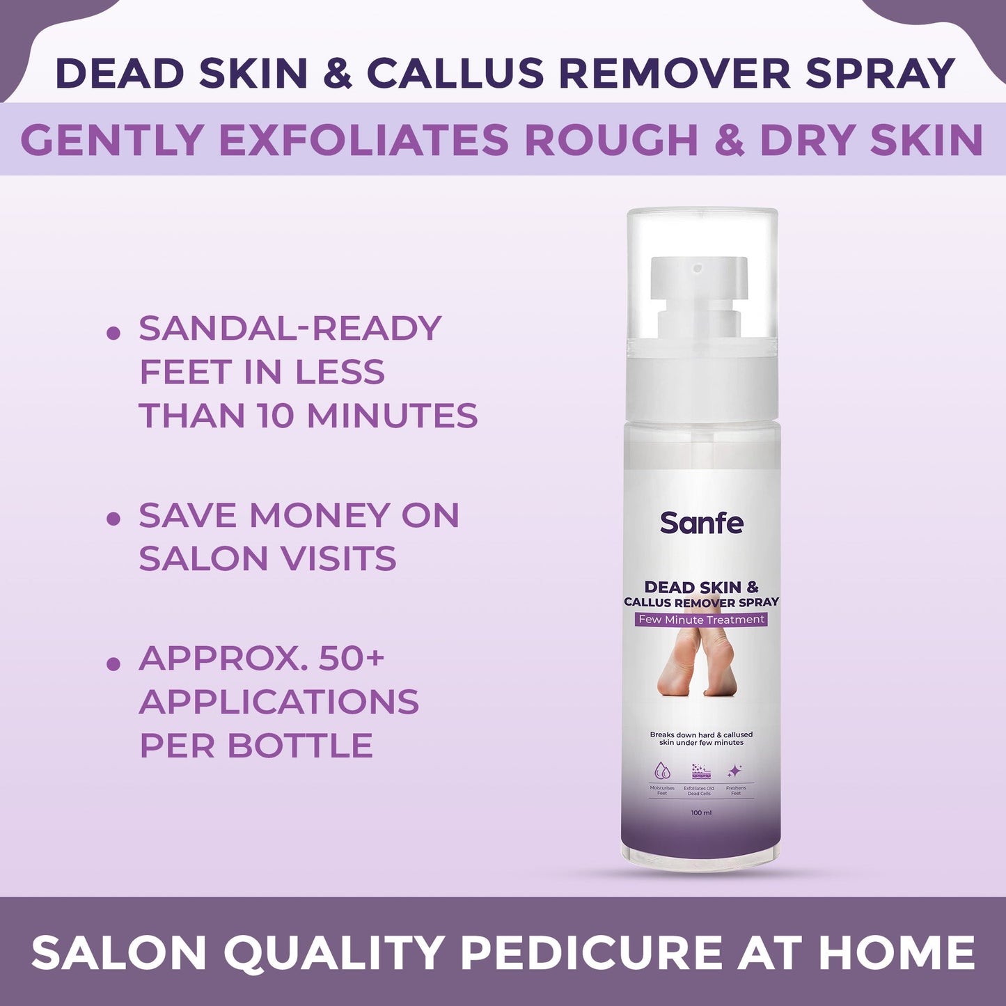 Sanfe Dead Skin  Callus Remover Spray - 100ml