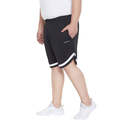 Men Plus Size Jesty Striped Shorts