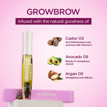 Growbrow - Eyebrow  Eyelash Oil - 12ml