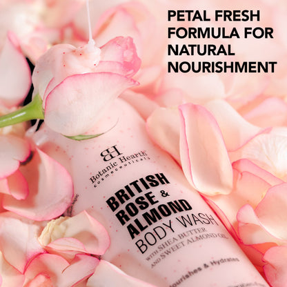 British Rose  Almond Body Wash 245ml