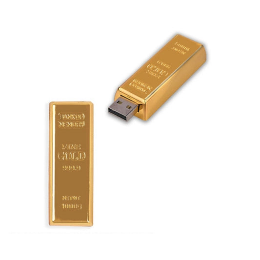 Gold Bar Shape 64GB USB 2.0 Pen drive