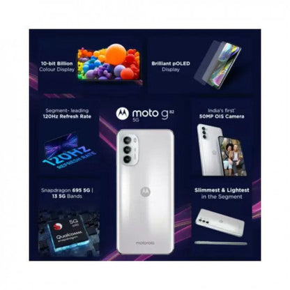 MOTOROLA g82 5G White Lily 128 GB 8 GB RAM