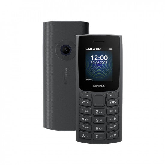 Nokia 110 with Built-in UPI App and Scan  Pay Feature MP3 Player Rear Camera Long-Lasting Battery and Voice Recorder  Charcoal