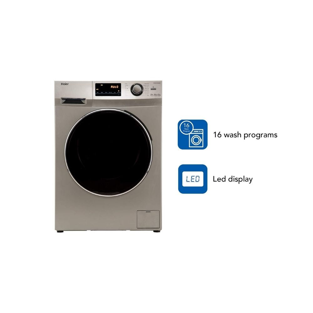 Haier 6.5 Kg Inverter Fully-Automatic Front Loading Washing Machine HW65-IM10636TNZP Titanium Grey