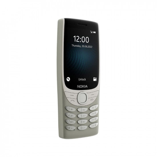 Nokia 8210 4G Volte keypad Phone with Dual SIM Big Display inbuilt MP3 Player  Wireless FM Radio  Sand