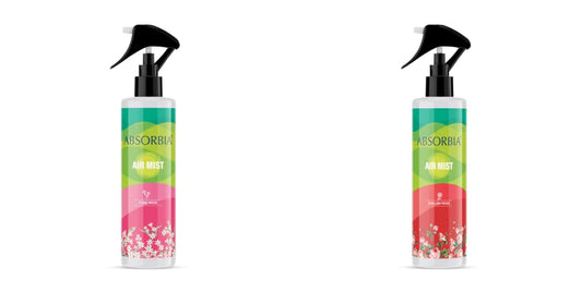 ABSORBIA Room Freshener Spray, Tuberose & English Rose, Pack of 2, Essential Oil Aroma, 200ML, 1000 sprays.