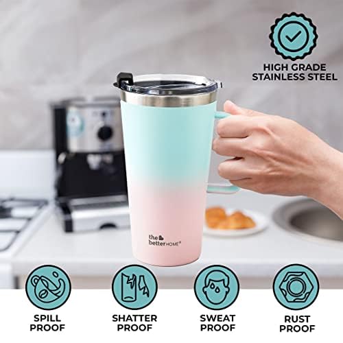 The Better Home Fumatos Kitchen Combo: Sandwich Maker, Insulated Coffee Cup 450ml, Food Grade, Blue.