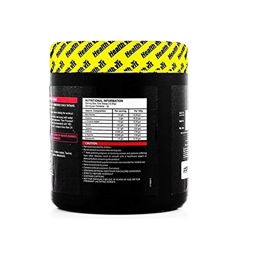 Healthvit Fitness Pre-Workout Explosive Energy 300gm Powder Watermelon Tequila Flavour