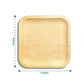 Kuber Industries Pack of 75 Disposable Palm Leaf Plates  Microwave  Oven Safe  Compostable Biodegradable Disposable Tableware  Eco-Friendly Use  Throw Plates  Party Dinner Plate 6  6 Inch
