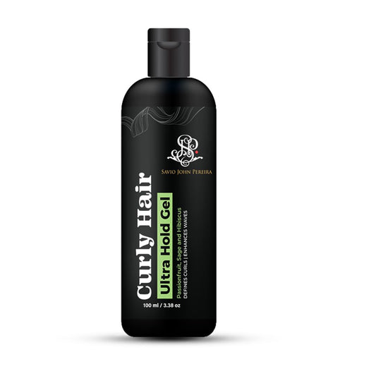 Curly Hair Gel Ultra - Strong Hold Frizz Control and Defined Curls By Savio John Pereira- 100ml