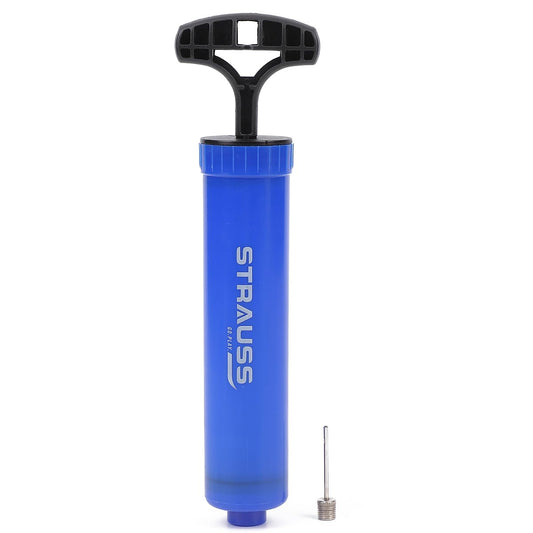 Strauss Air Pump for Sports - Suitable for Football, Volleyball, Basketball, Rugby, Soccer, and other inflatable balls. Includes stainless steel pin.