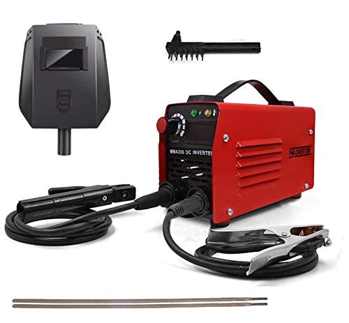 Cheston 200A Portable Inverter ARCMMA Compact Welding Machine  IGBT with Digital Display  Hot Start  Anti-Stick  With Welding Accessories  Mask  for welding steel aluminium other Metal