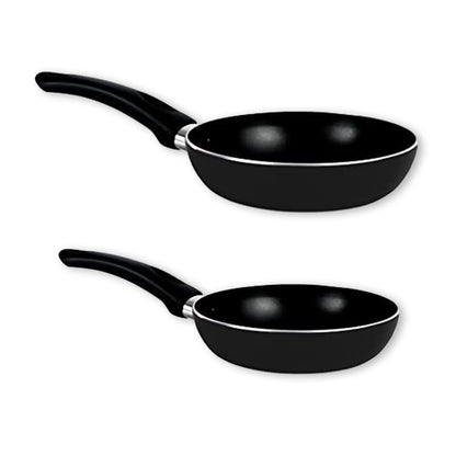 SAVYA HOME 26cm Non Stick Fry Pan-2.3mm Black1 Savya- 18cm Non Stick Fry Pan-2.3mm Black Heat Surround Cooking  Gas  Induction Cookware  Black