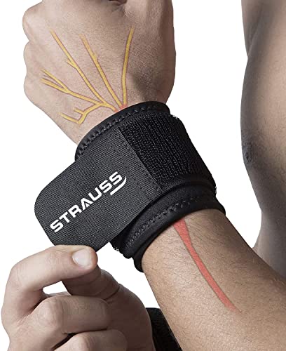 STRAUSS ST-1038B014PIG72MSUPEESDPKE5EZJE7Strauss Wrist Support Single Free Size Black