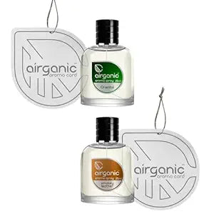AIRGANIC Aroma Fine Spray Combo - Oriental  Smokey Leather Fine Spray - 25 ml each