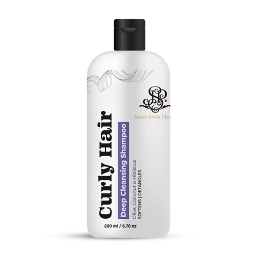 Curly Hair Shampoo for Wavy, Frizzy, Curly Hair with Olive & Coconut Oil by Savio John Pereira - 200ml