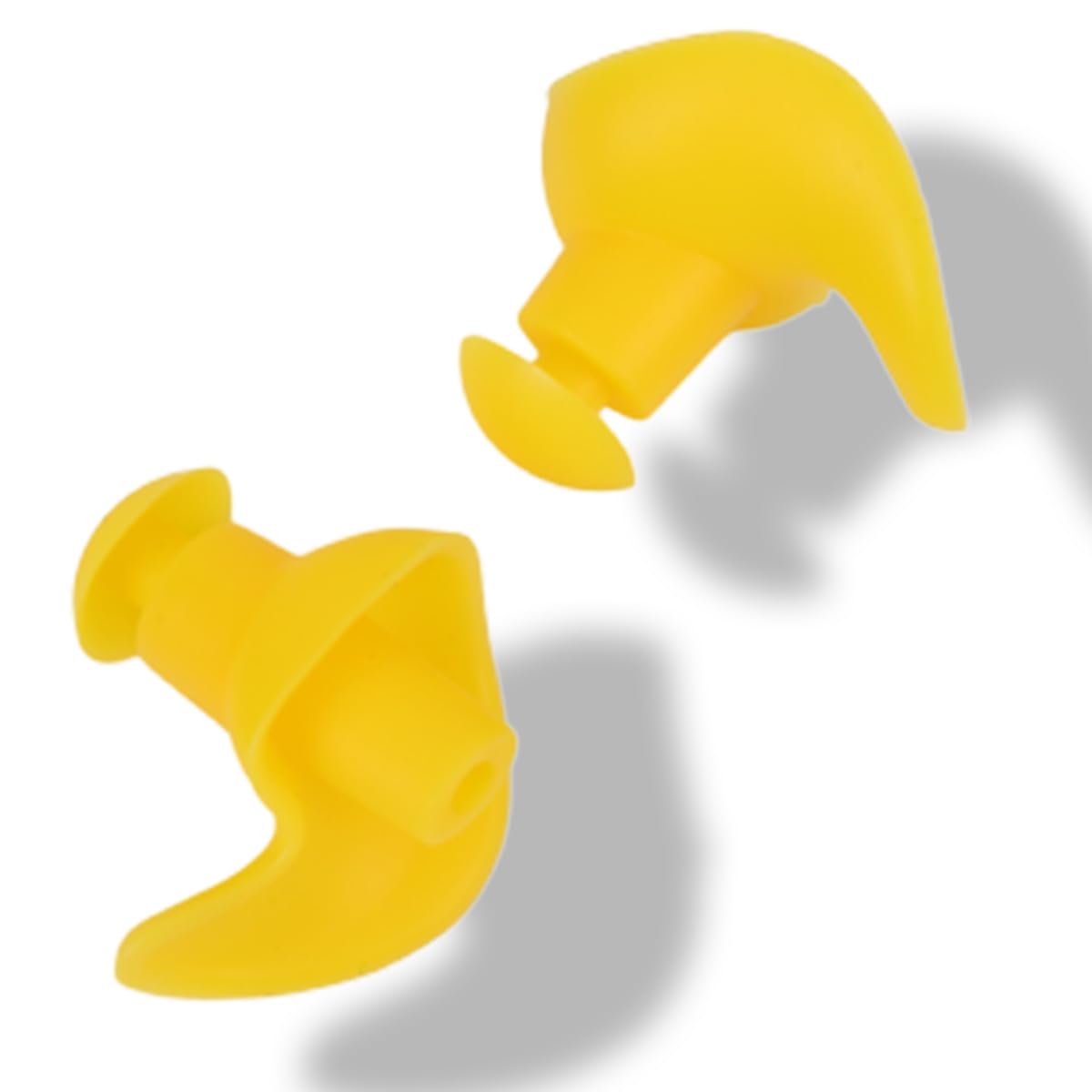 Strauss Waterproof Reusable Silicone Swimming Earplugs, Noise Cancellation, Soundproof, for Swimming, Travel, Kids & Adults, Yellow