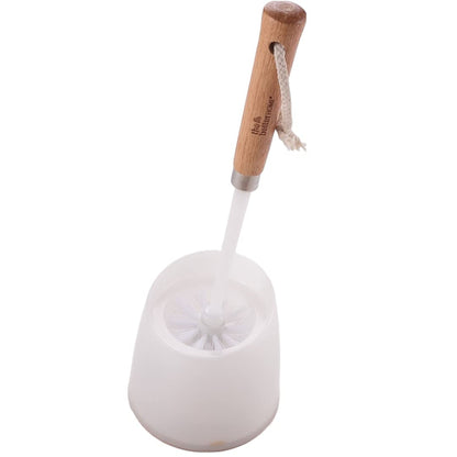 The Better Home Wood Wooden Toilet Brush With Holder Stand Premium Toilet Cleaner Brush Cleaning Brush For Bathroom Sleek Toilet Brush