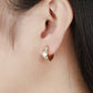 YELLOW CHIMES High Grade Crystal Gold Plated Charming Hoop Earrings for Girls and Women