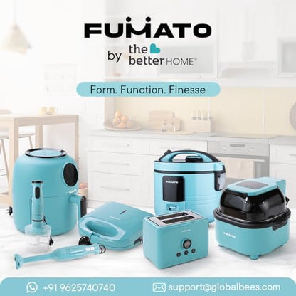 The Better Home FUMATO 1000 Watt 2 Slice Pop-up Toastmate Toaster  Stainless Steel Water Bottle 1 Litre Pack of 5 Blue